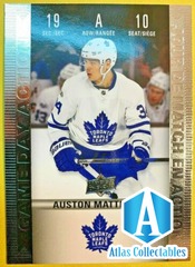 2019-20 Upper Deck Tim Horton’s Game Day Action #HGD-10 Auston Matthews Toronto